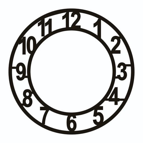 Number Clock Ring (Digital File)