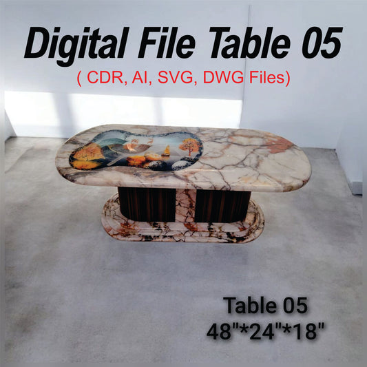 Table 05 Digital File (CDR, AI, SVG, DWG Files )