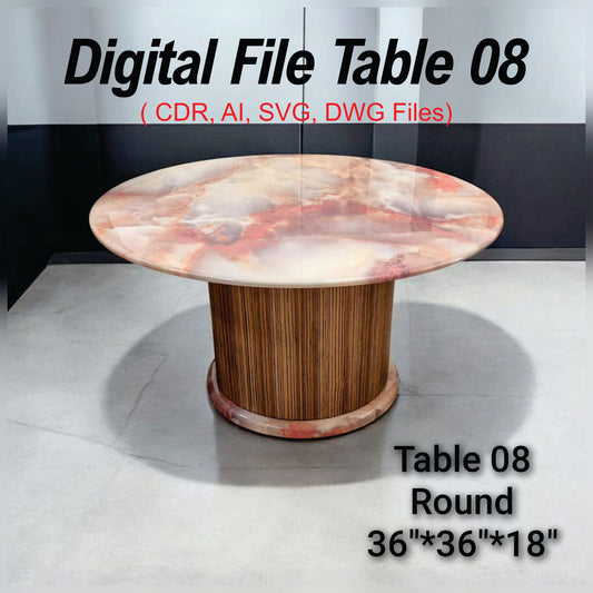 Table 08 Digital File (CDR, AI, SVG, DWG Files )