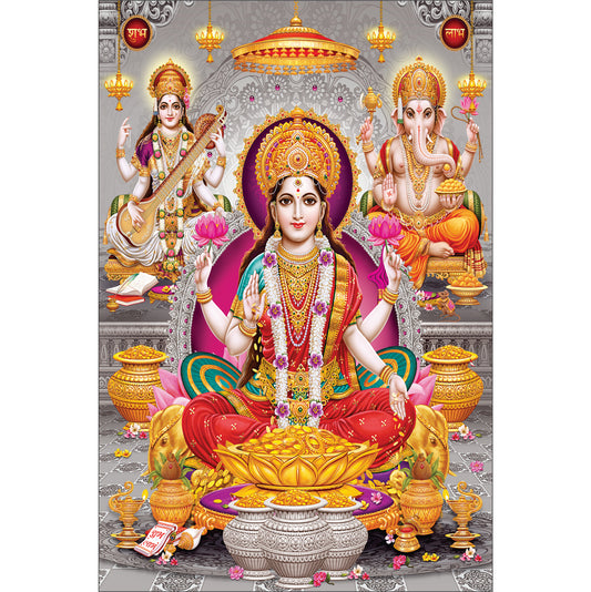 Laxmiji Ganesh ji Saraswati ji 02